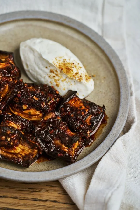 Baked aubergine, spiced satsebeli, vanilla matsoni_PC_Sergei Melnikov2-1.jpg