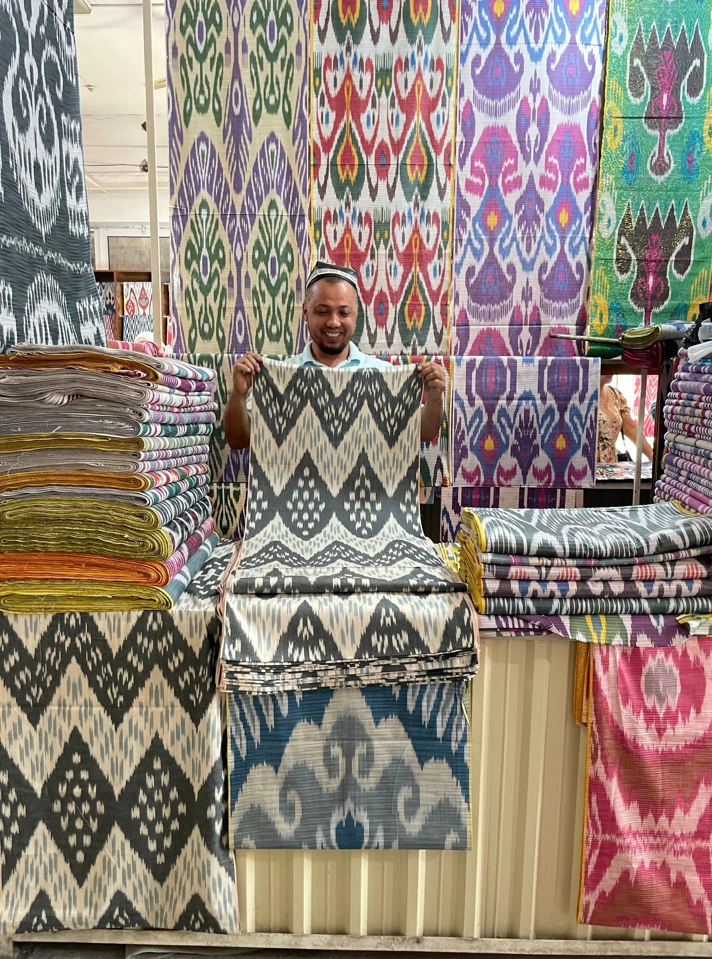 In the past, the bazaar was the heartbeat of any city in Central Asia. We built our itinerary around being in town to visit the still-bustling Kumtepe Bazaar, where locals come to buy all sorts of daily necessities including--pictured here-- handmade