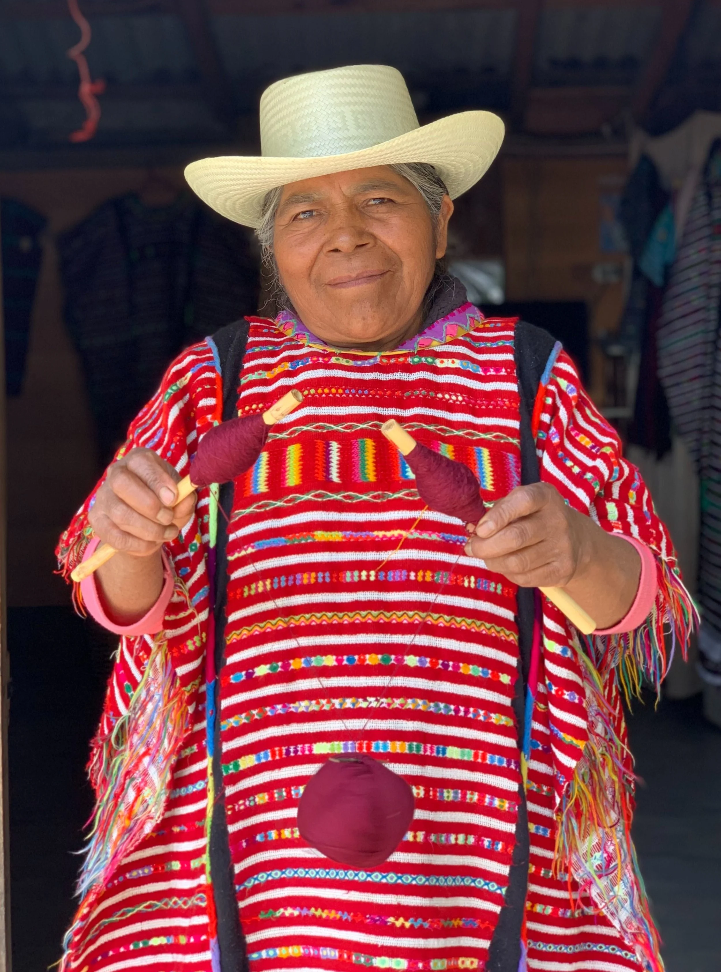 Throughout Oaxaca, cultural identity is expressed through clothing. In the Indigenous Trique community in the highlands of Western Oaxaca, women weave and wear spectacular full-length huipiles. On our upcoming tour (Nov 30-Dec 9, 2026) we'll have the