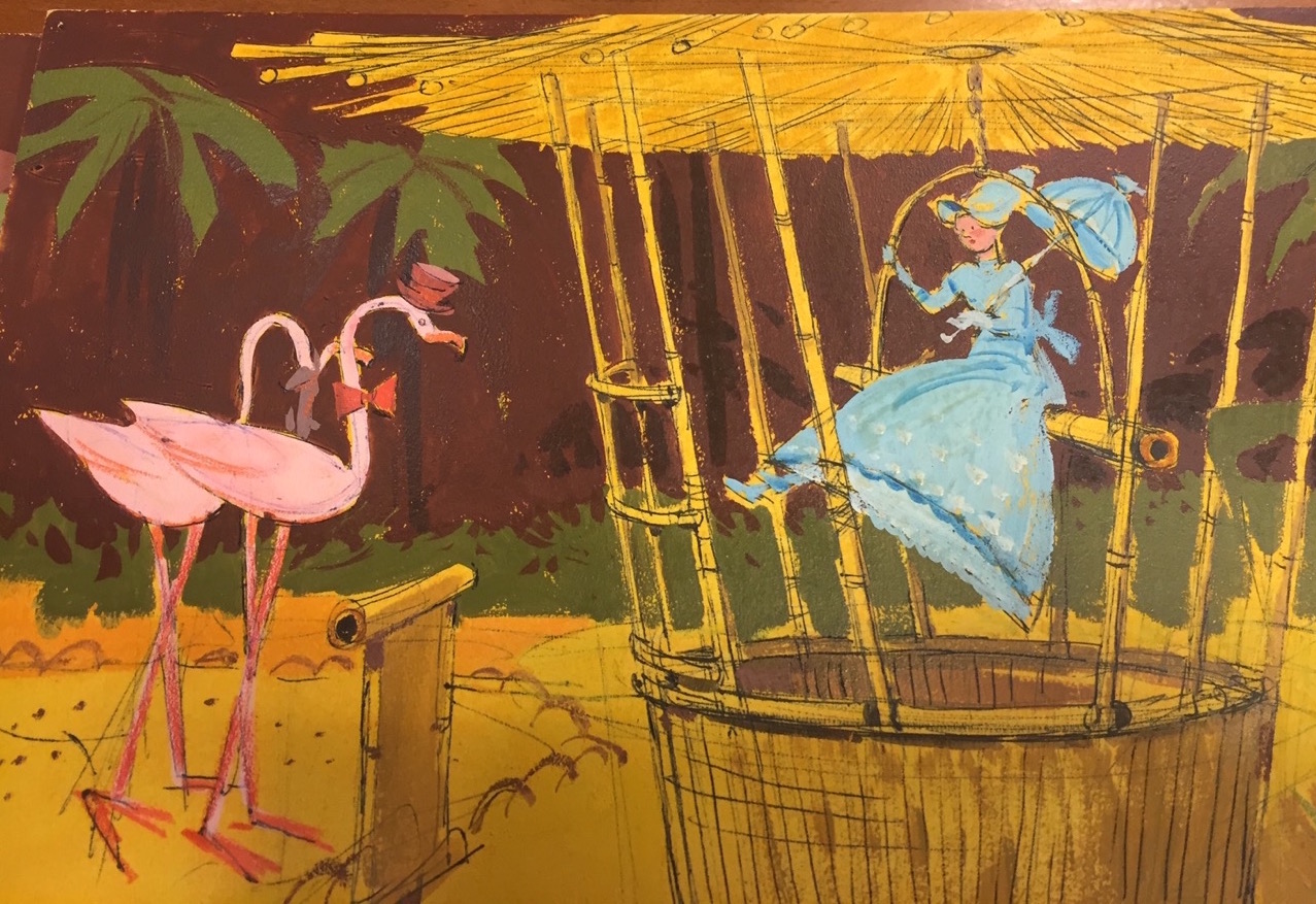 Original Art from Walt Disney Archives of the Anthropomorphic Zoo developed for the original Mary Poppins then called The Chimp-pan-zoo .