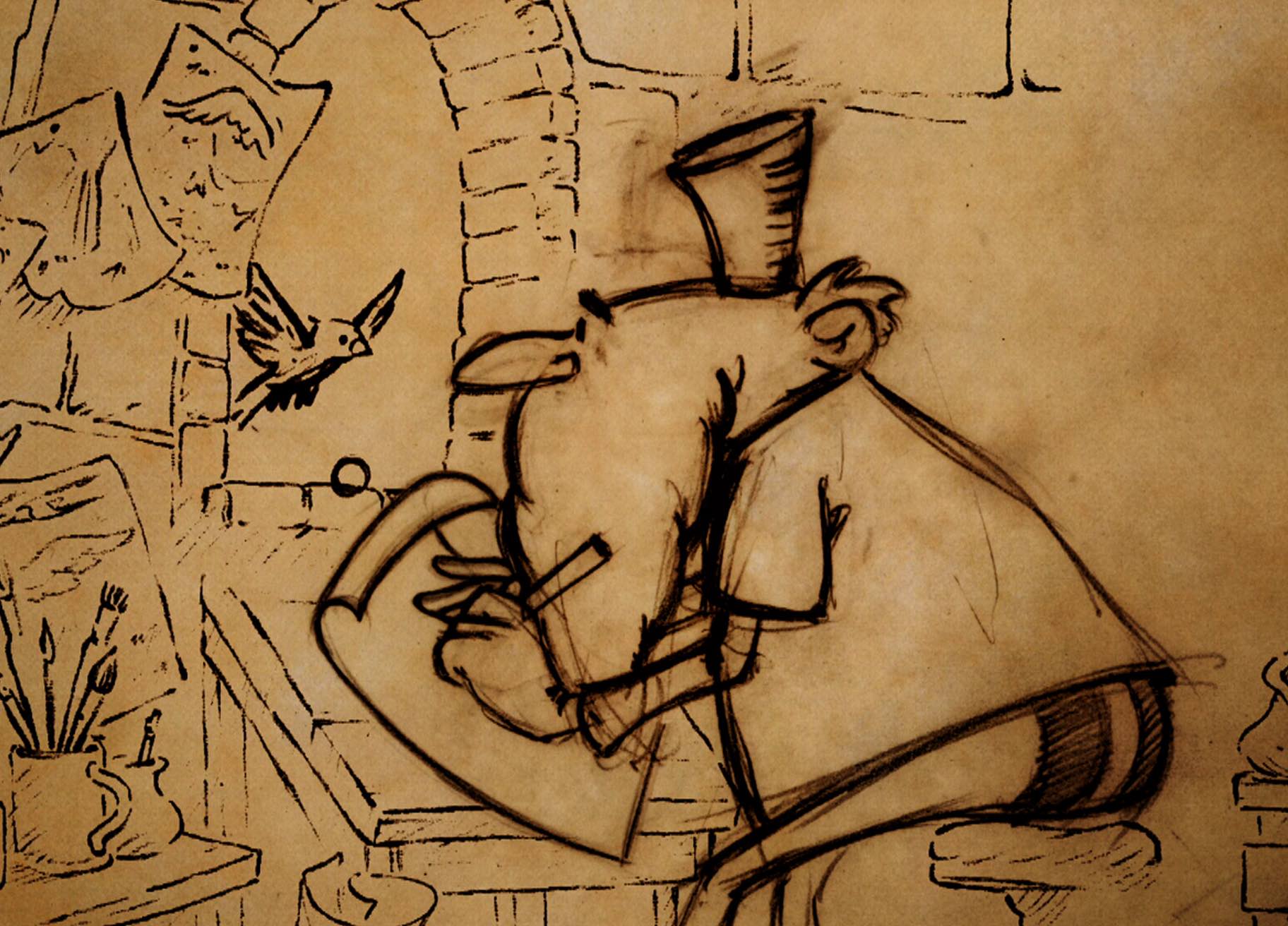 Image from the short film “Leonardo”