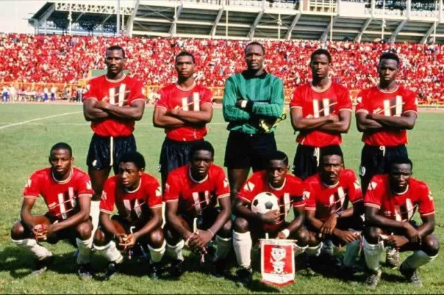 Strike Squad - 1989 T & T Football Team (Before game against Guatemala - Sep 1989)