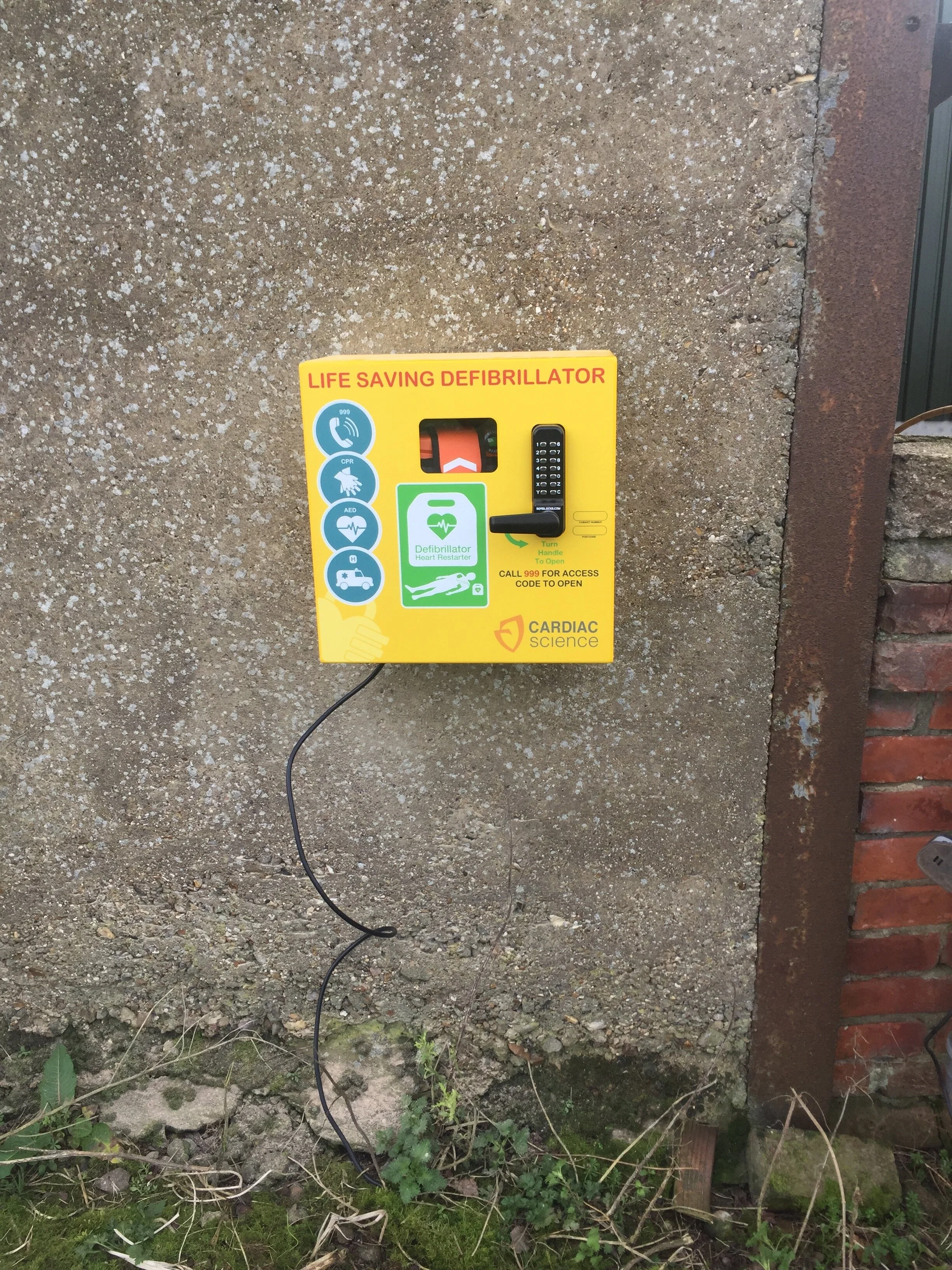 First Sponsored Defibrillator Installed