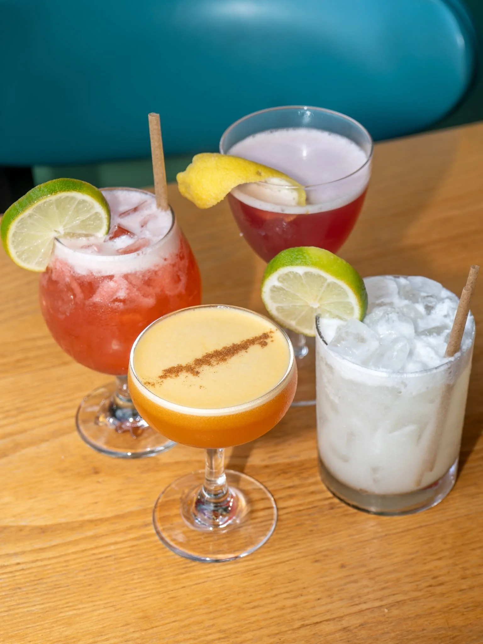 Selection of cocktails at Moxy in Portsmouth