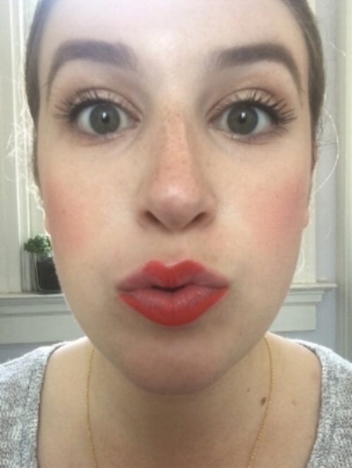 Still maybe a little cross eyed? But look at how full my lashes look! The tight-lining worked!