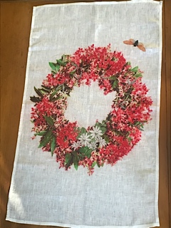 Christmas Wreath and a Cicada