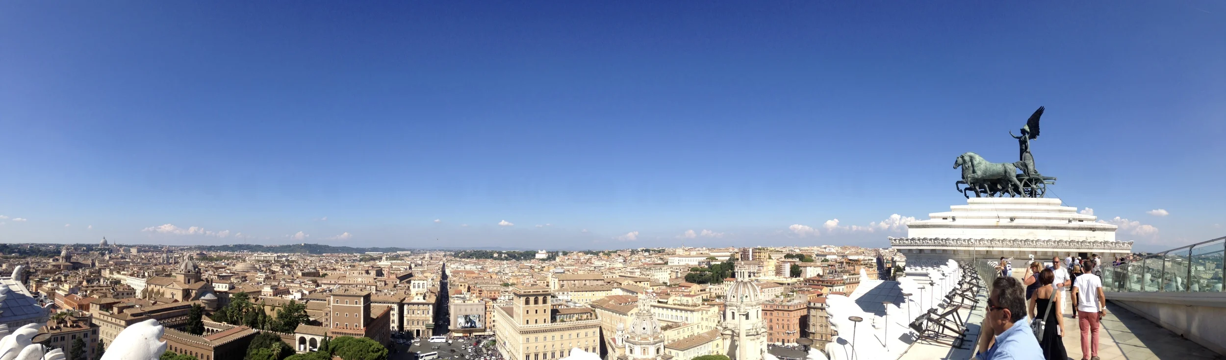 View from the top of the Altare della Patria