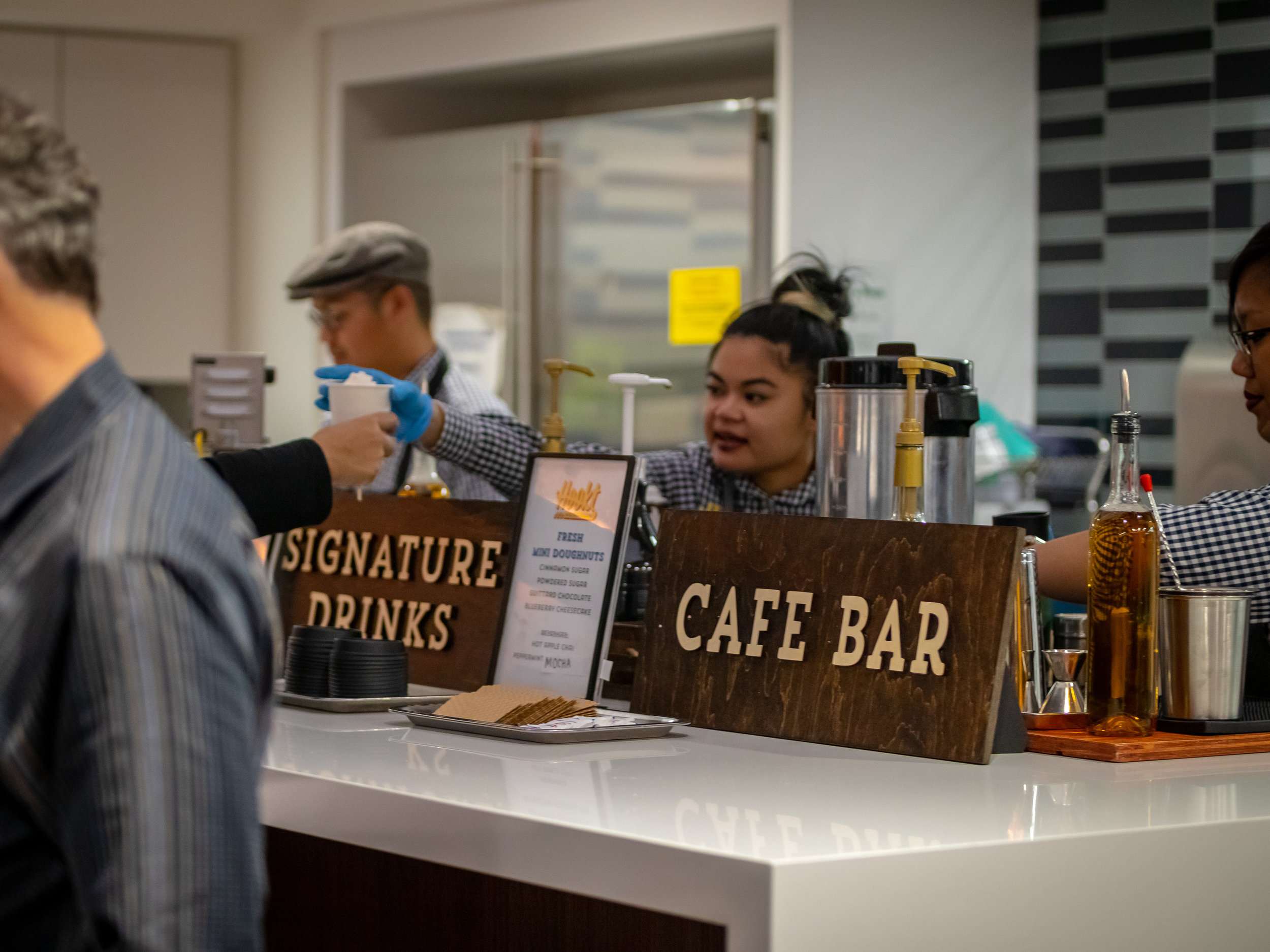 pre-fried interactive donut bar