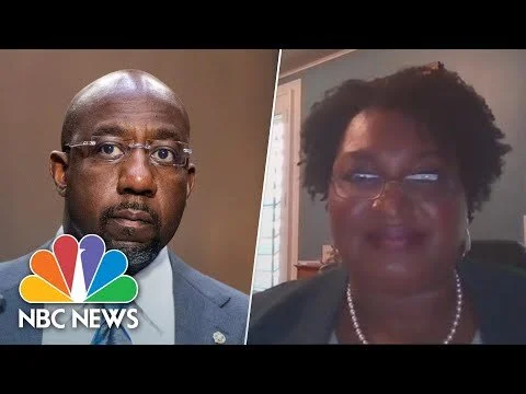 Warnock, Abrams Advocate For National Voting Rights Legislation After Georgia Voting Law | NBC News