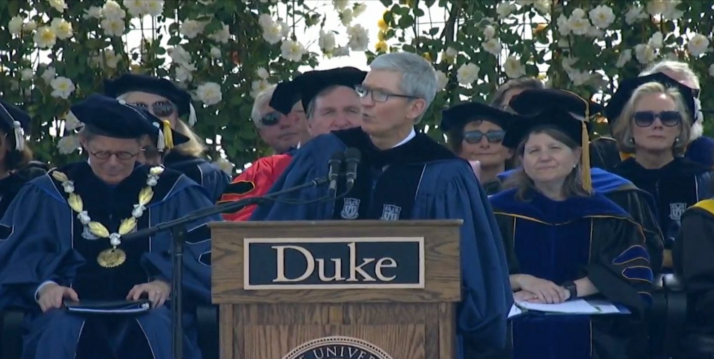 Tim Cook Duke University 2018