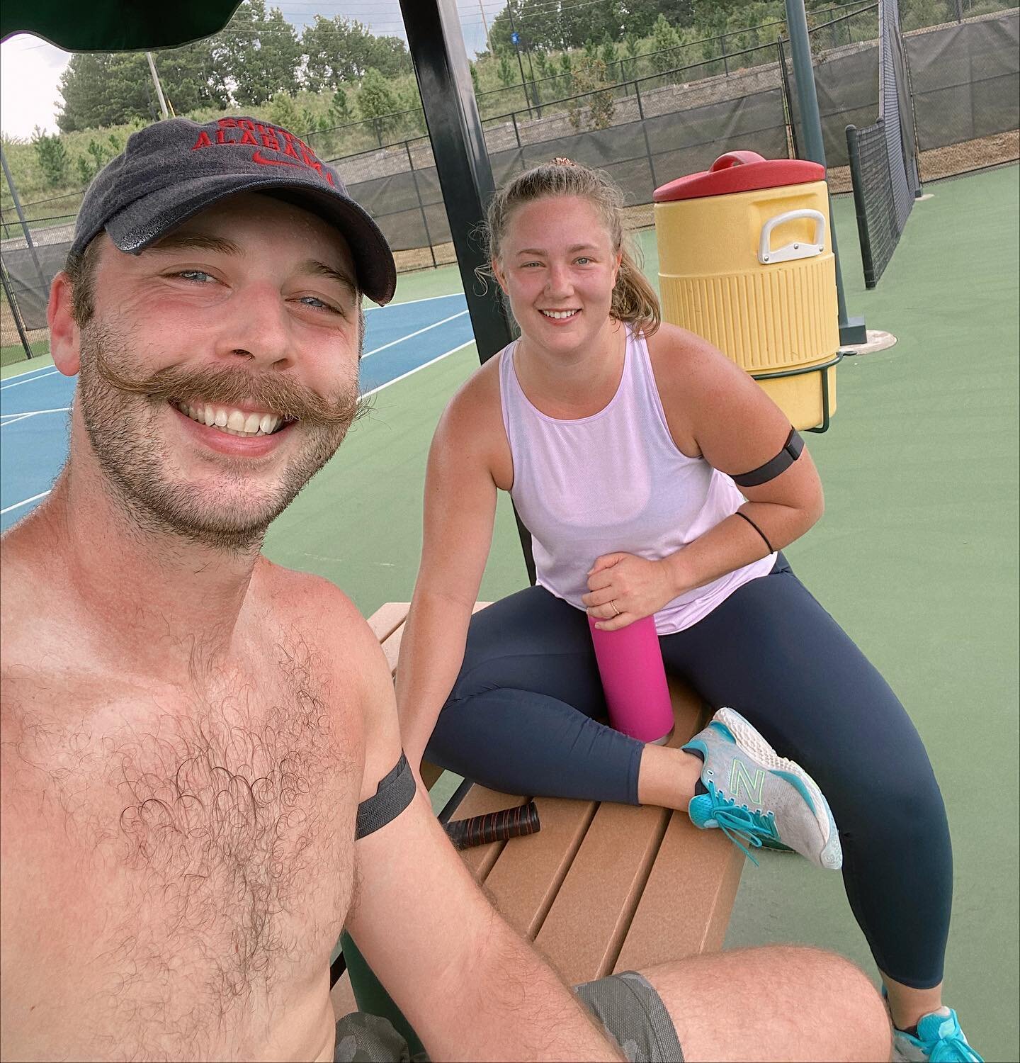 Fall means pickleball in our family 😝 We bought our pickleball gear in March of 2021&mdash;right before the start of all this Achilles stuff.

It feels so freakin great to get outside and be active together again. 🥰

Happy Saturday! 🍂

- yeah, the