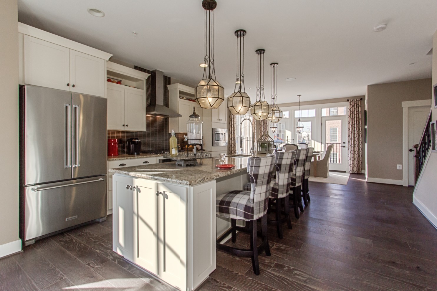 The kitchen island is a spacious 4 by 12 feet. (Courtesy of Studio Trejo)