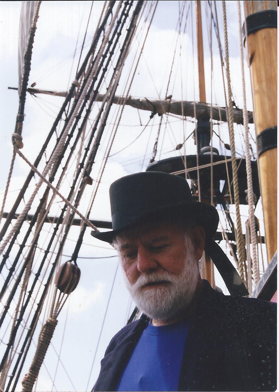 Baron Thomas aboard Endeavour
