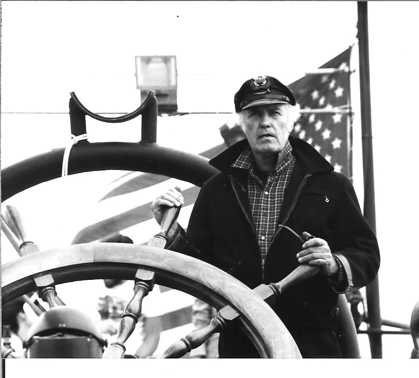 Howard Thomas at the helm