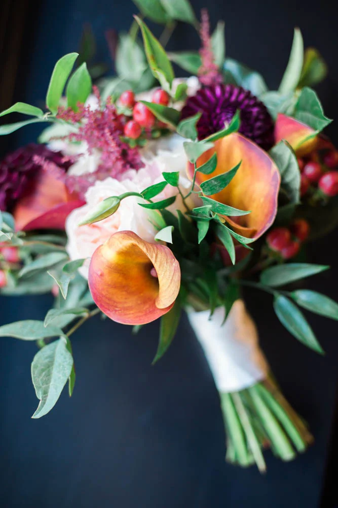 Fall wedding bouquet by Life in Bloom Chicago