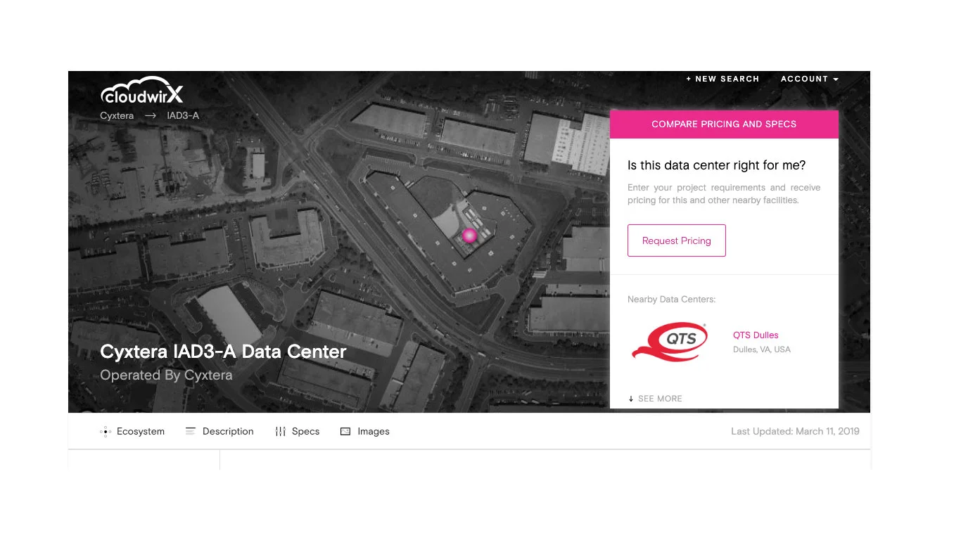 Get access to detailed information about Colocation Services & Data Centers.