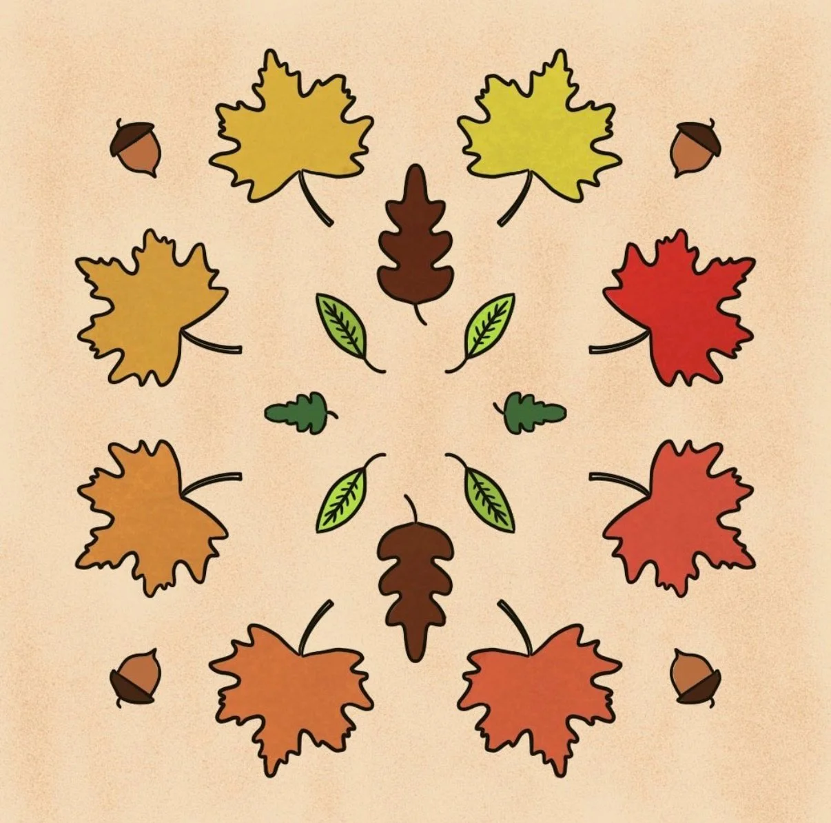 resharing this little leaf drawing to celebrate THE FIRST DAY OF FALL! my very favorite time of the year! 🍁🍂