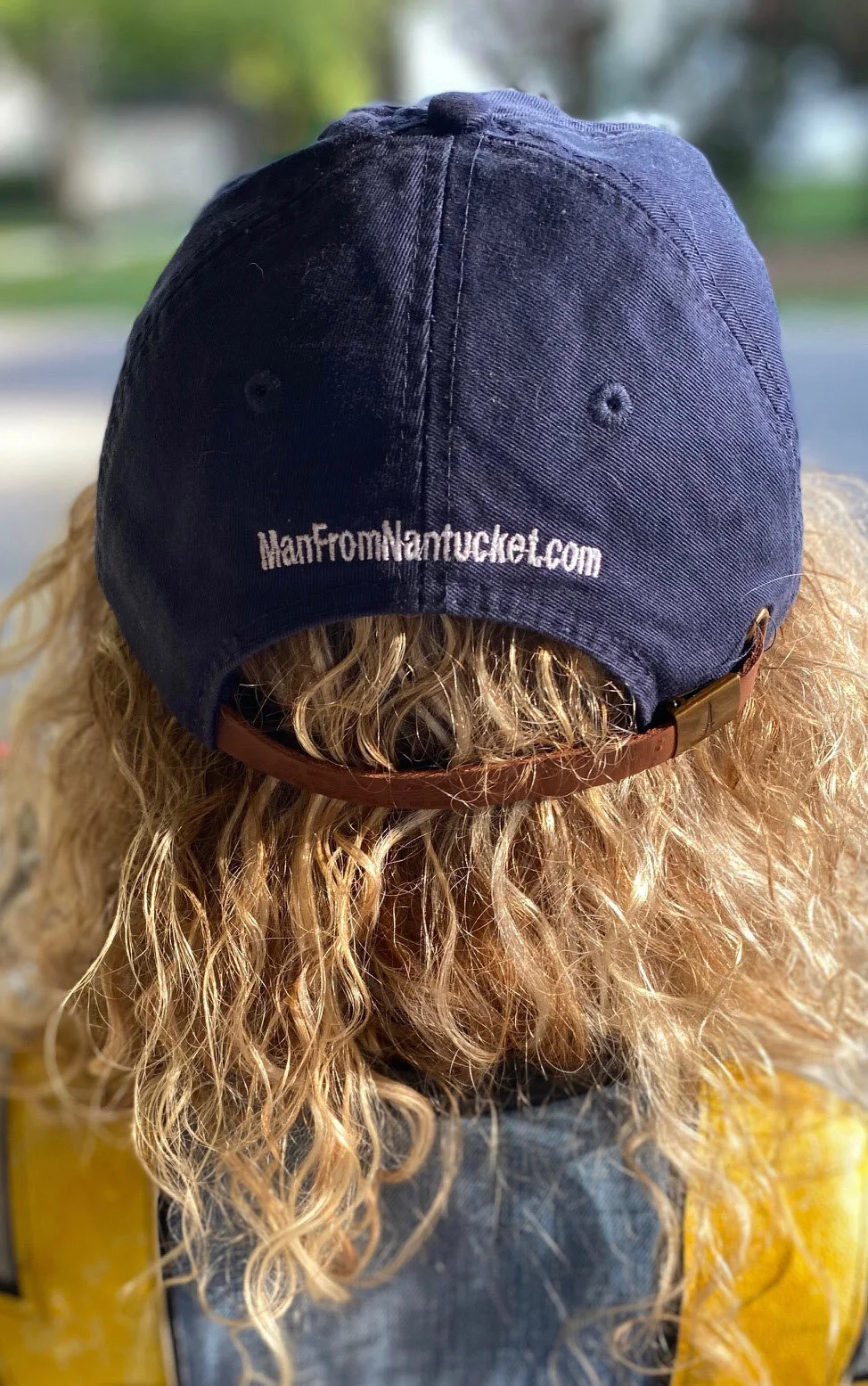 Mens Fake Long Hair Ponytail Men Ponytail In Hat Joke Novelty