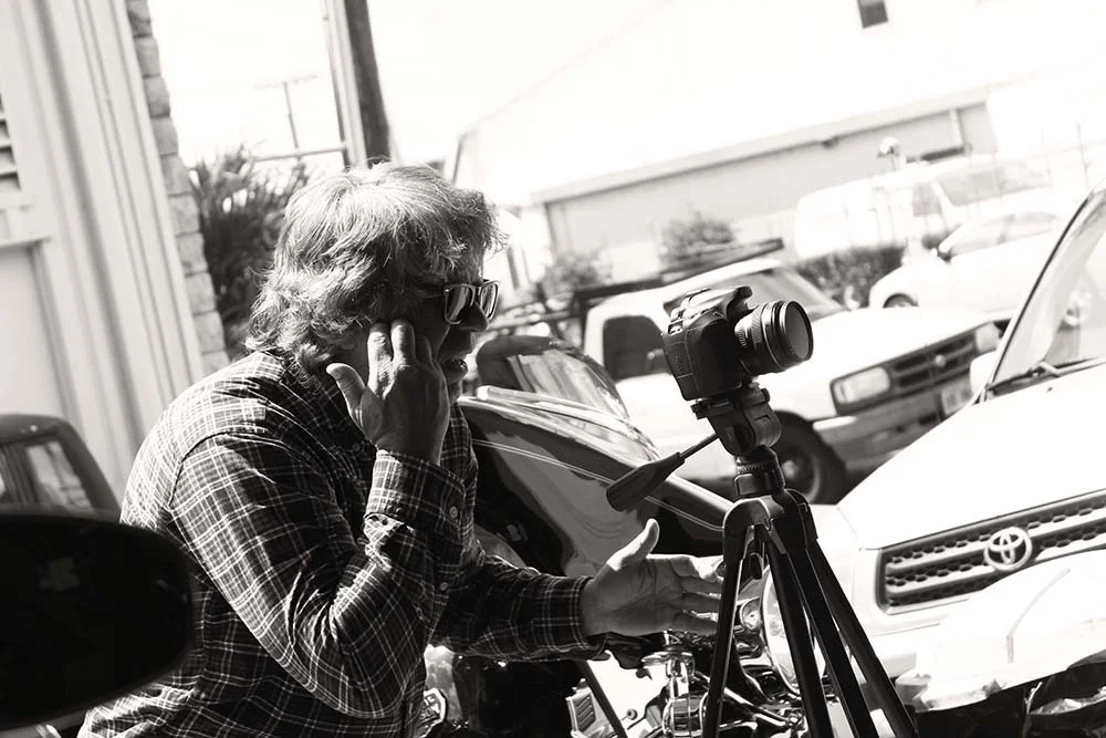 Andy framing the shot