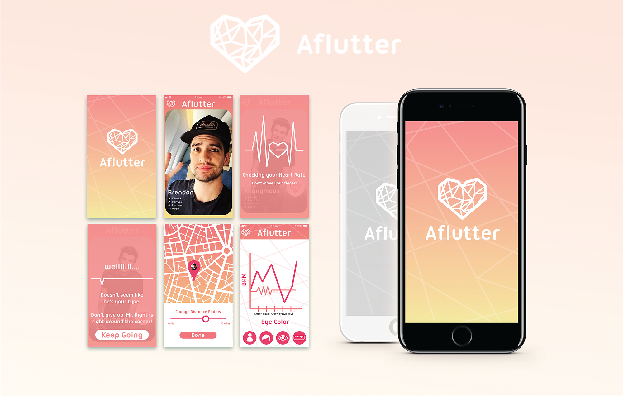 Aflutter App Design by Dakota Baños