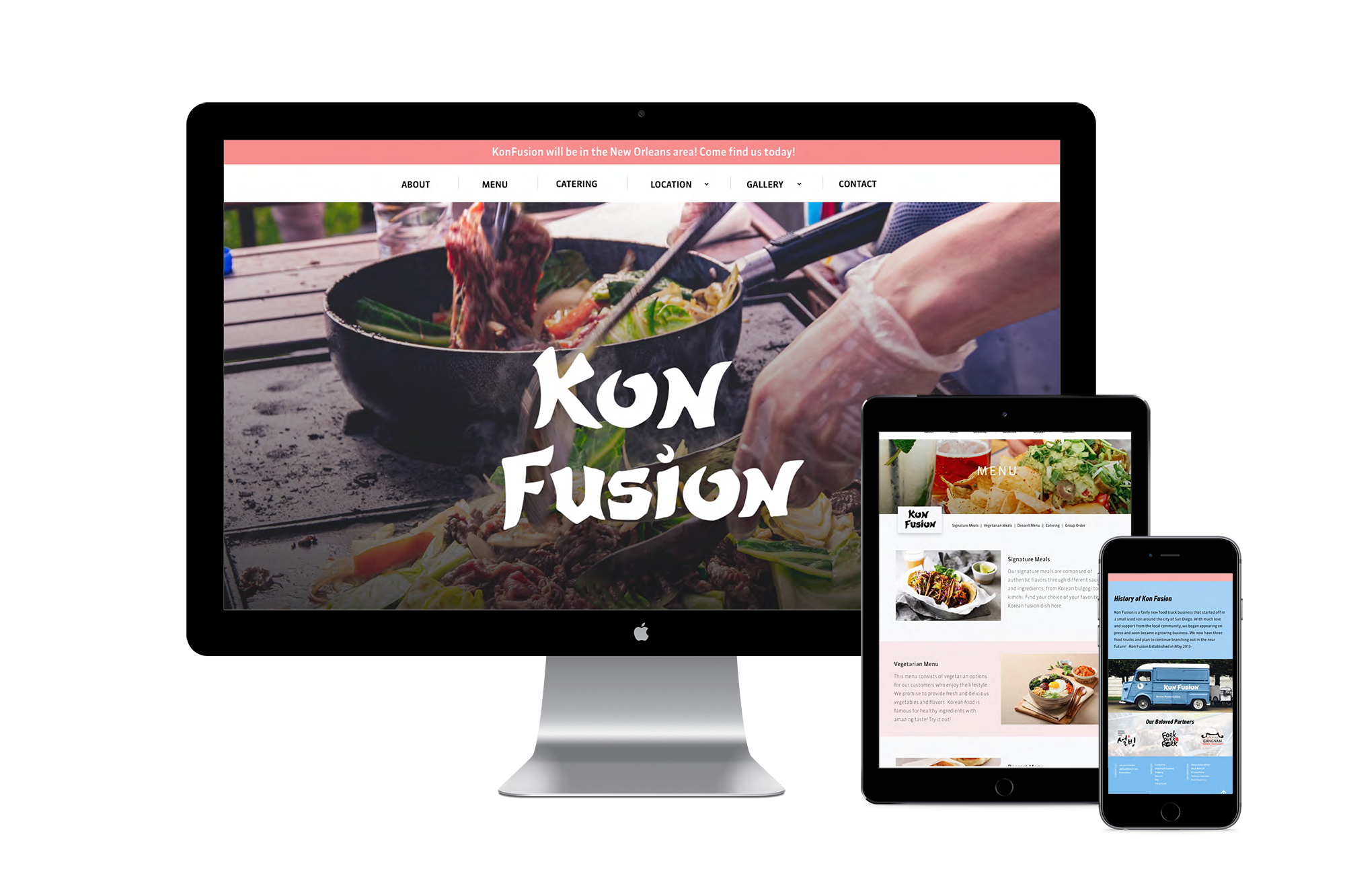 KonFusion Food Truck Website by Erin Heo