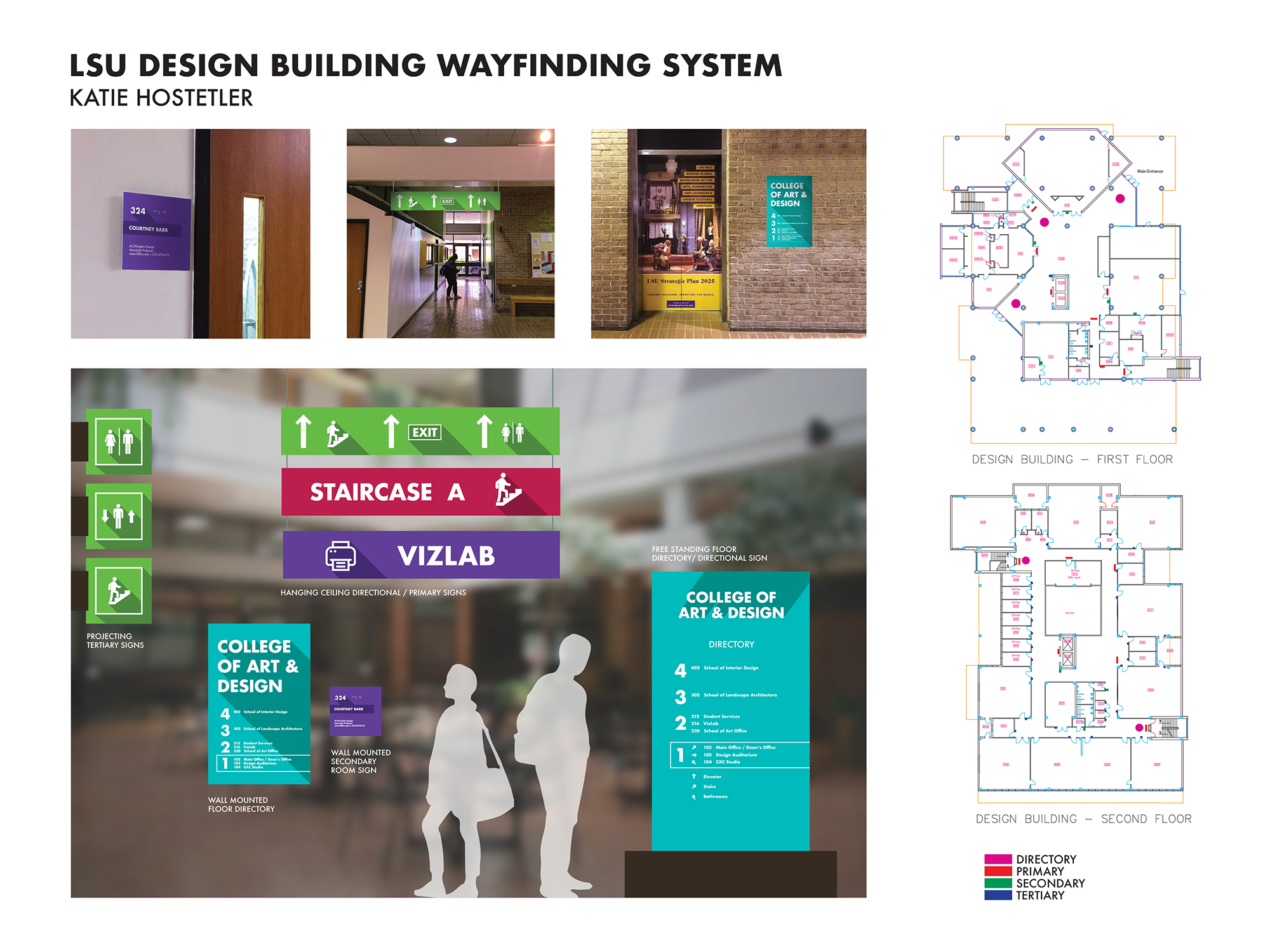 Design Building Wayfinding System by Katie Hostetler