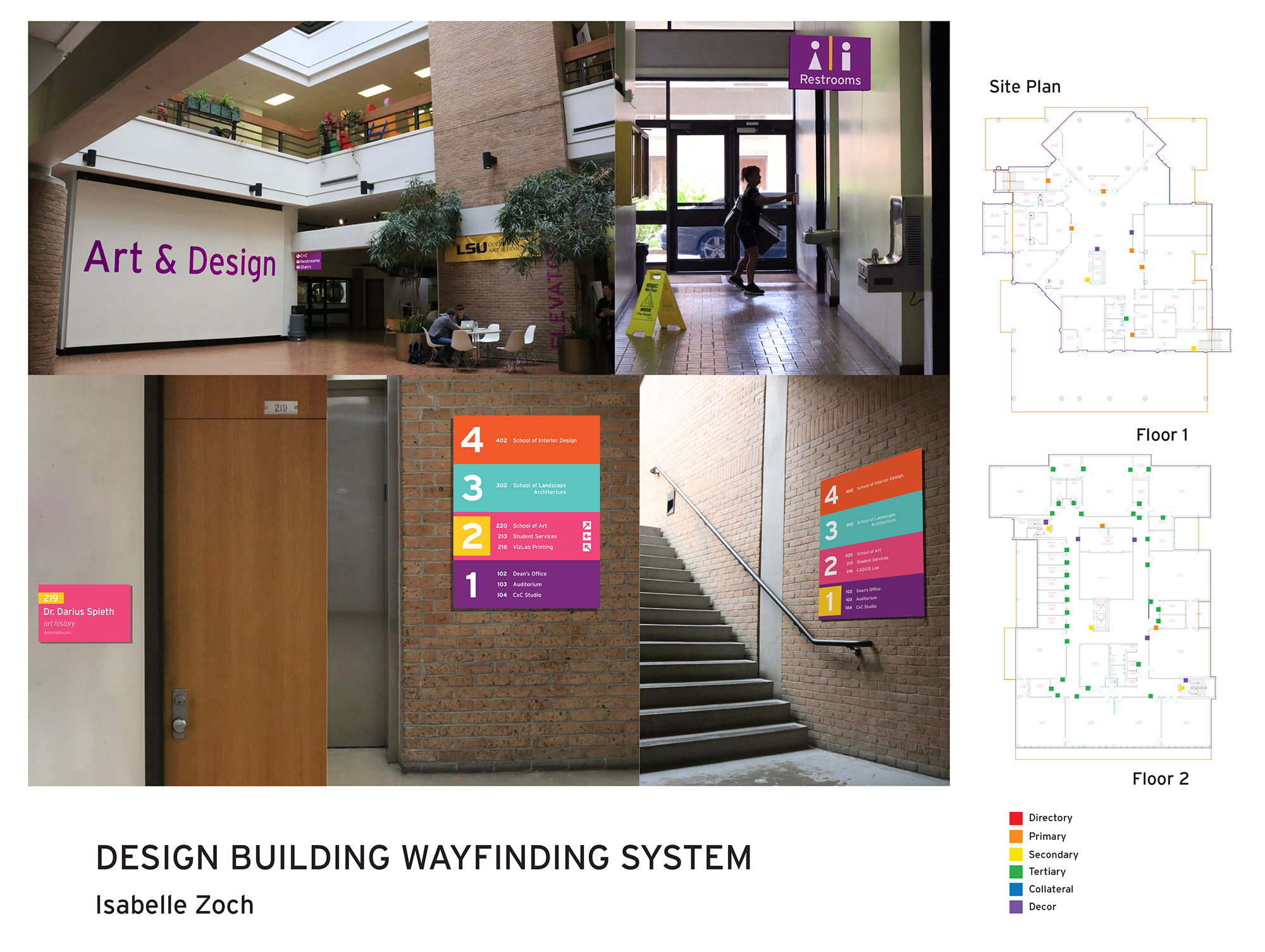 Design Building Wayfinding System by Isabel Zoch