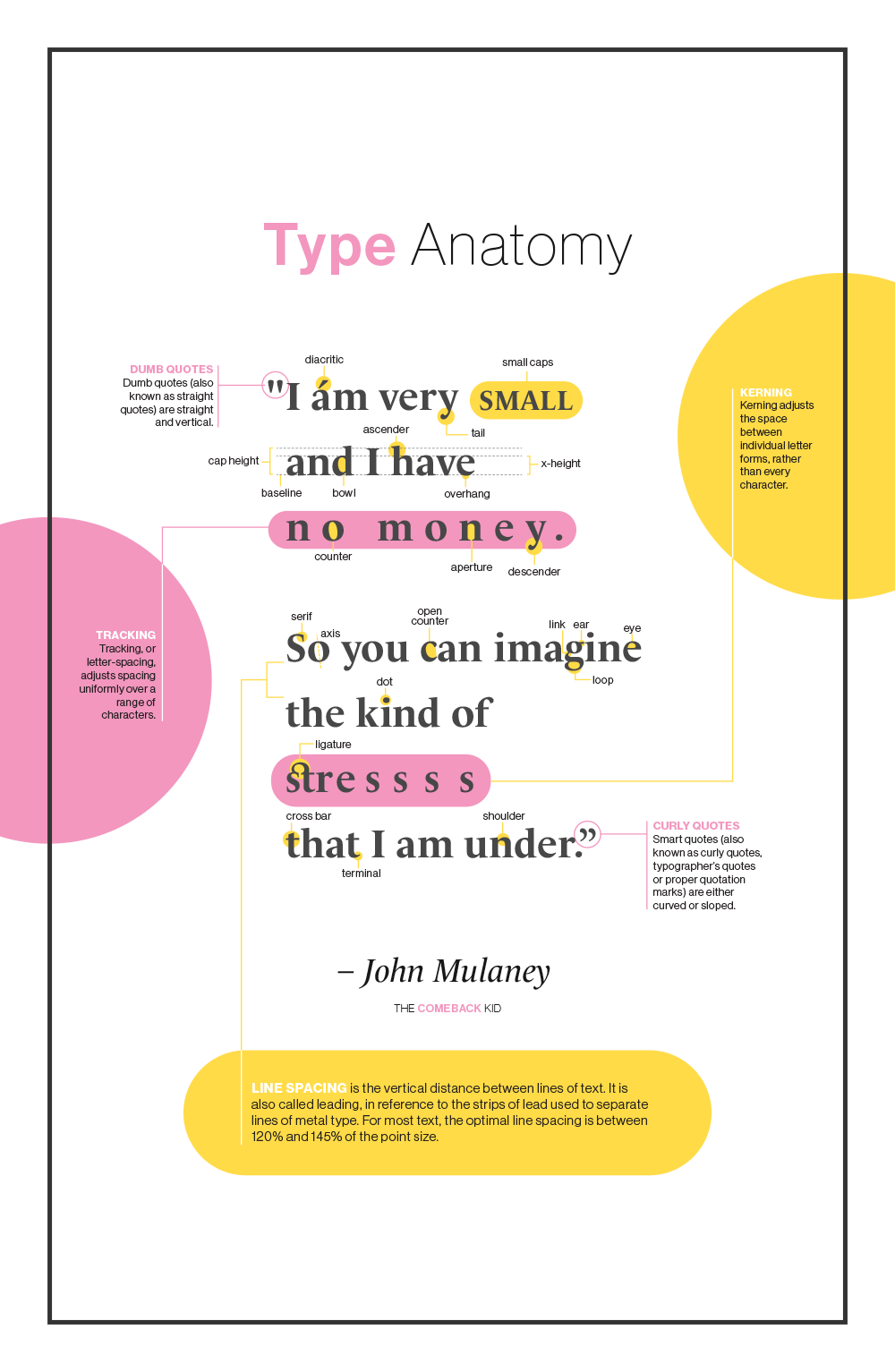 Type Anatomy Poster by Katie Hostetler