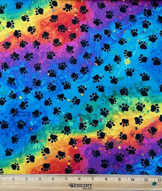 Rainbow Paw Ribbon