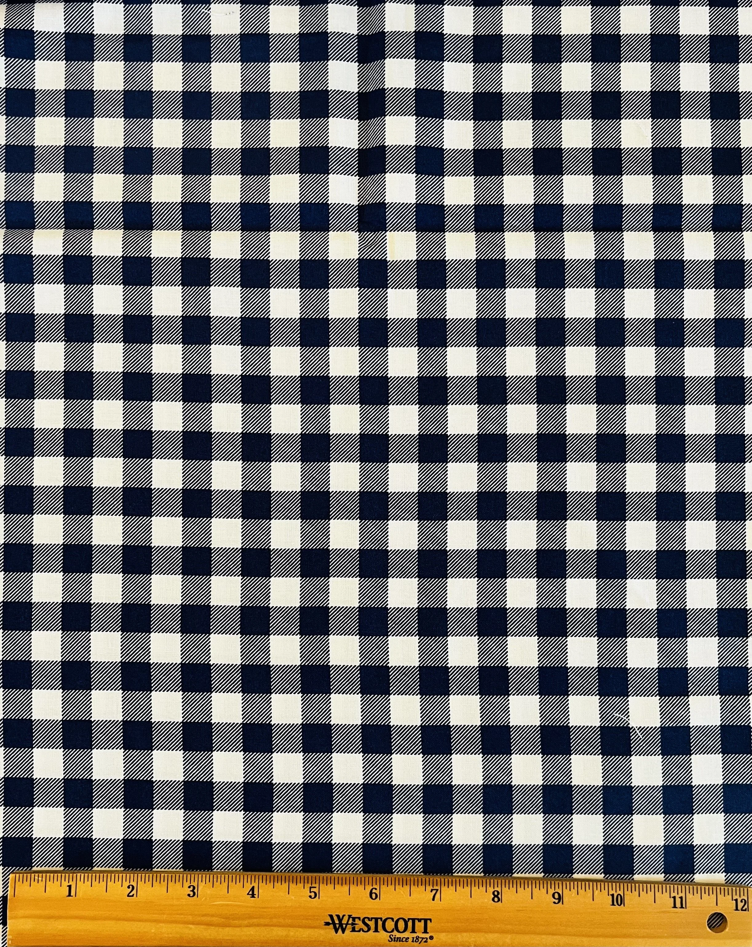 Large Navy Gingham