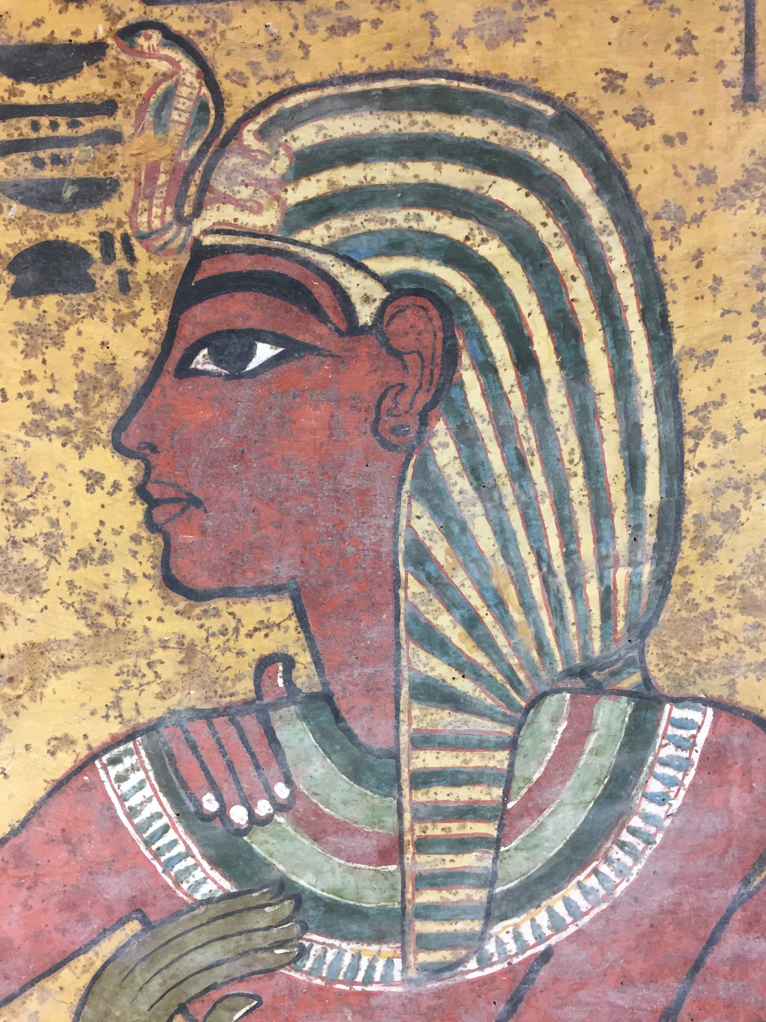  Painted depiction of King Tutankhamun.  Image © J. Paul Getty Trust, 2017 