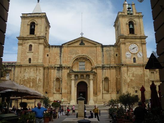  Facade of St John’s Co-Cathedral in Valletta, Malta. 