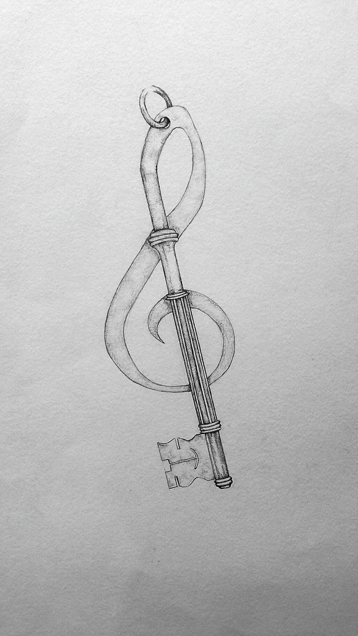 Key Graphite on paper October 2016