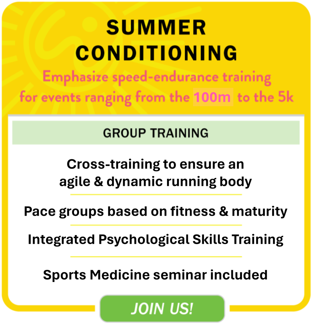 Summer Training Package — Whisper Running Youth Running