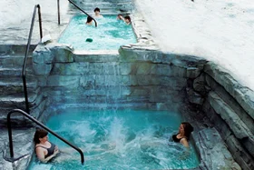 Chilling in the hot tub!