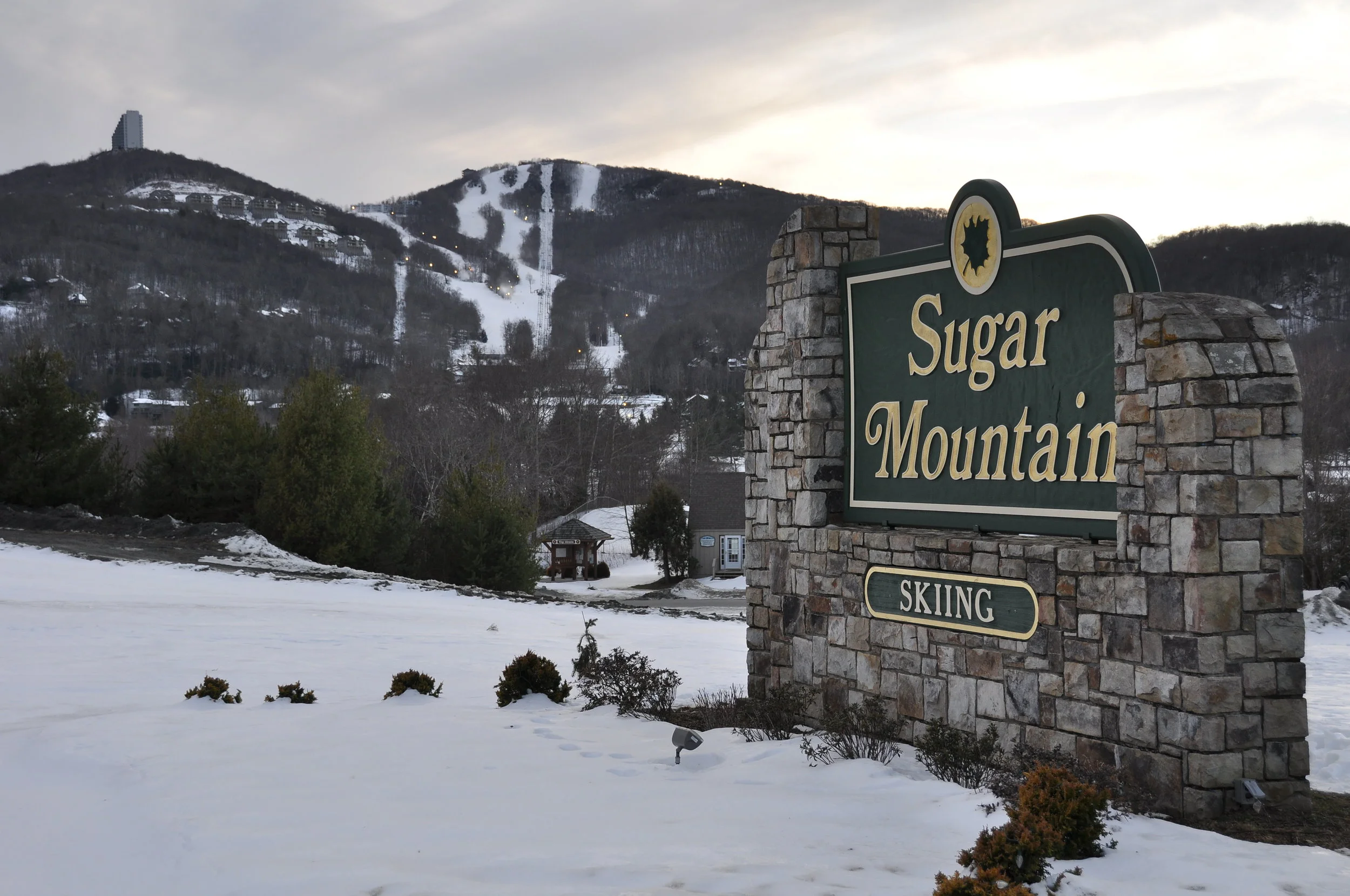 Whoopdeedoo is the short trail at the top right of Sugar Mountain - photo courtesy of Mark Clifford