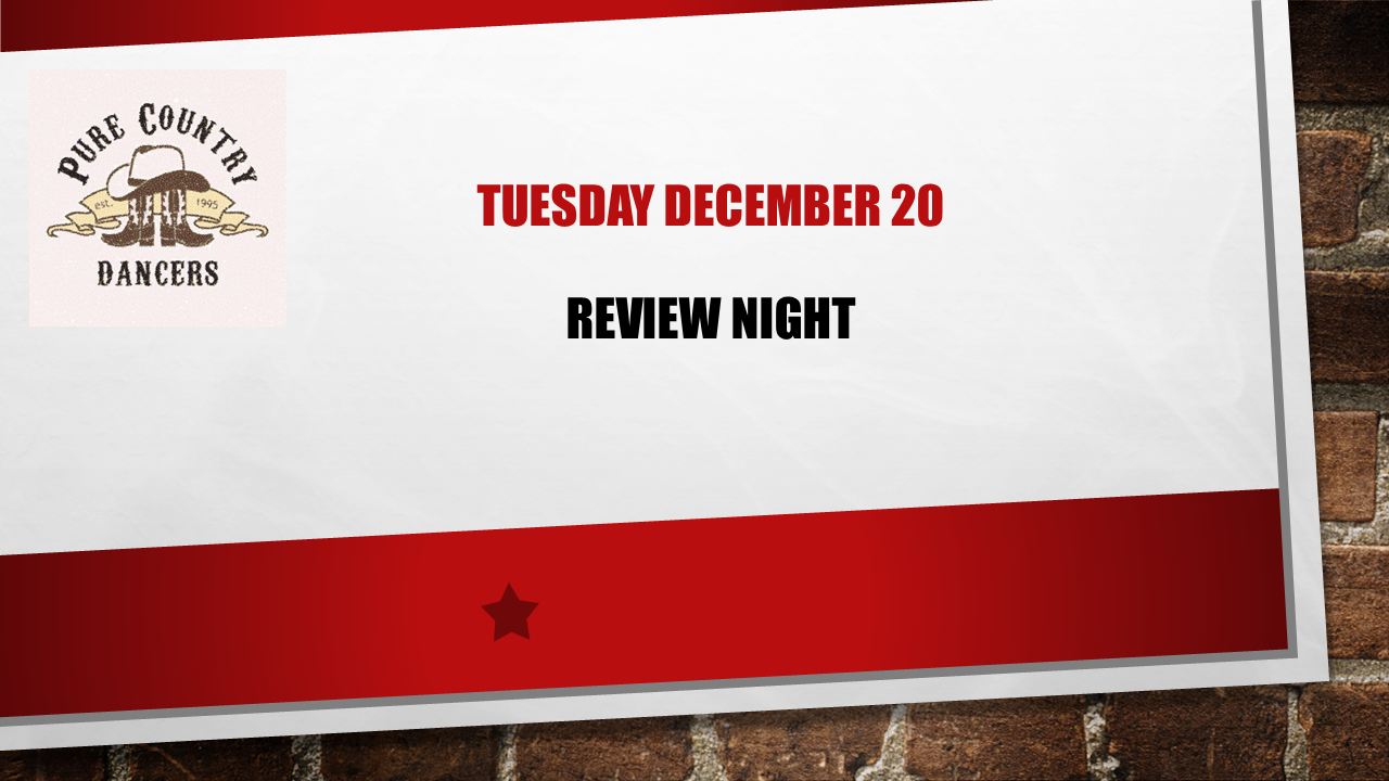 Beginner Night, Review Night, 7-9:30 pm DJ Joe Miller, Click on date for dance info, directions, and more!