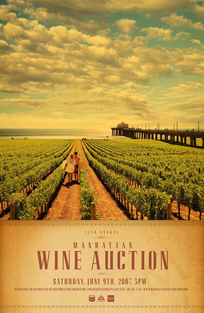 Manhattan Beach Wine Auction Poster 2007