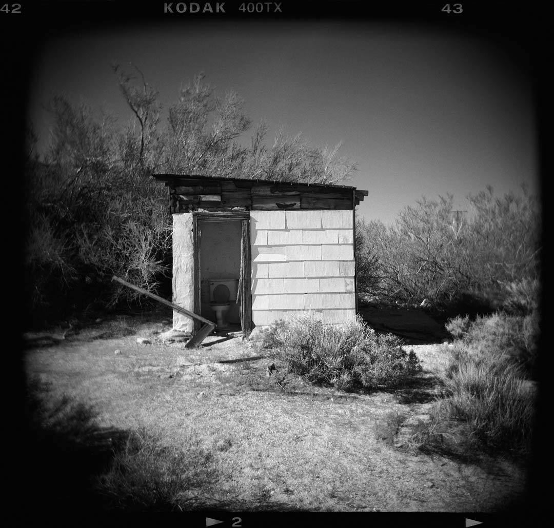 Outhouse, HWY 395, Olancha, Ca.