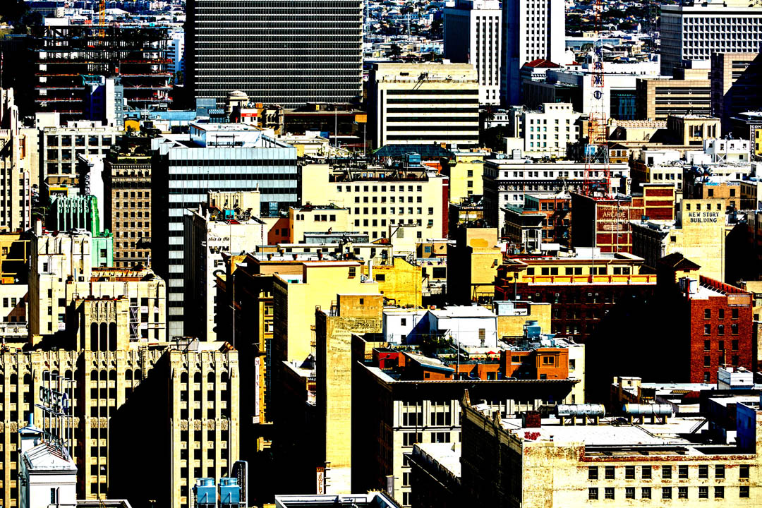 Downtown L.A. from the AT&T building