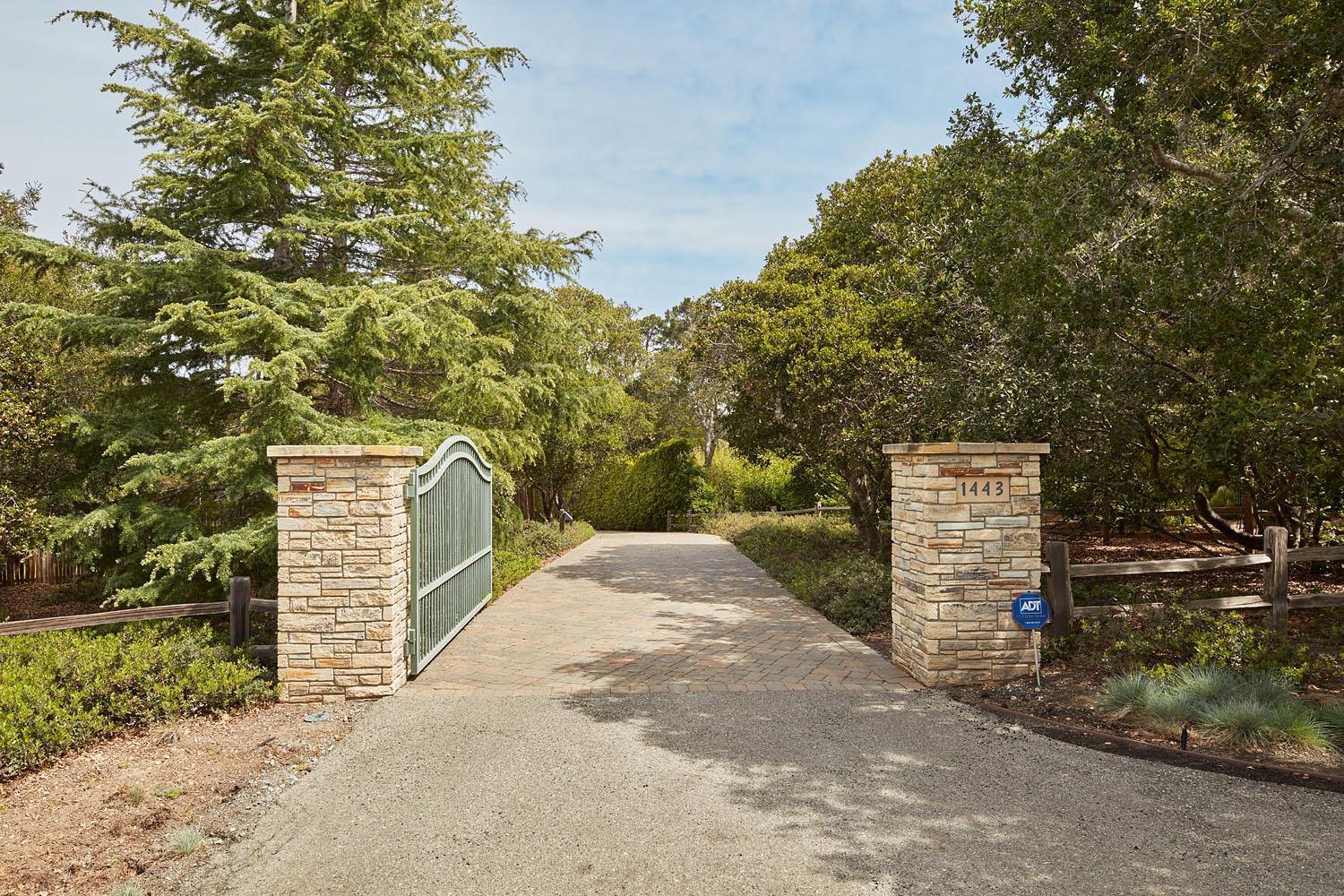 Front Gate and Driveway