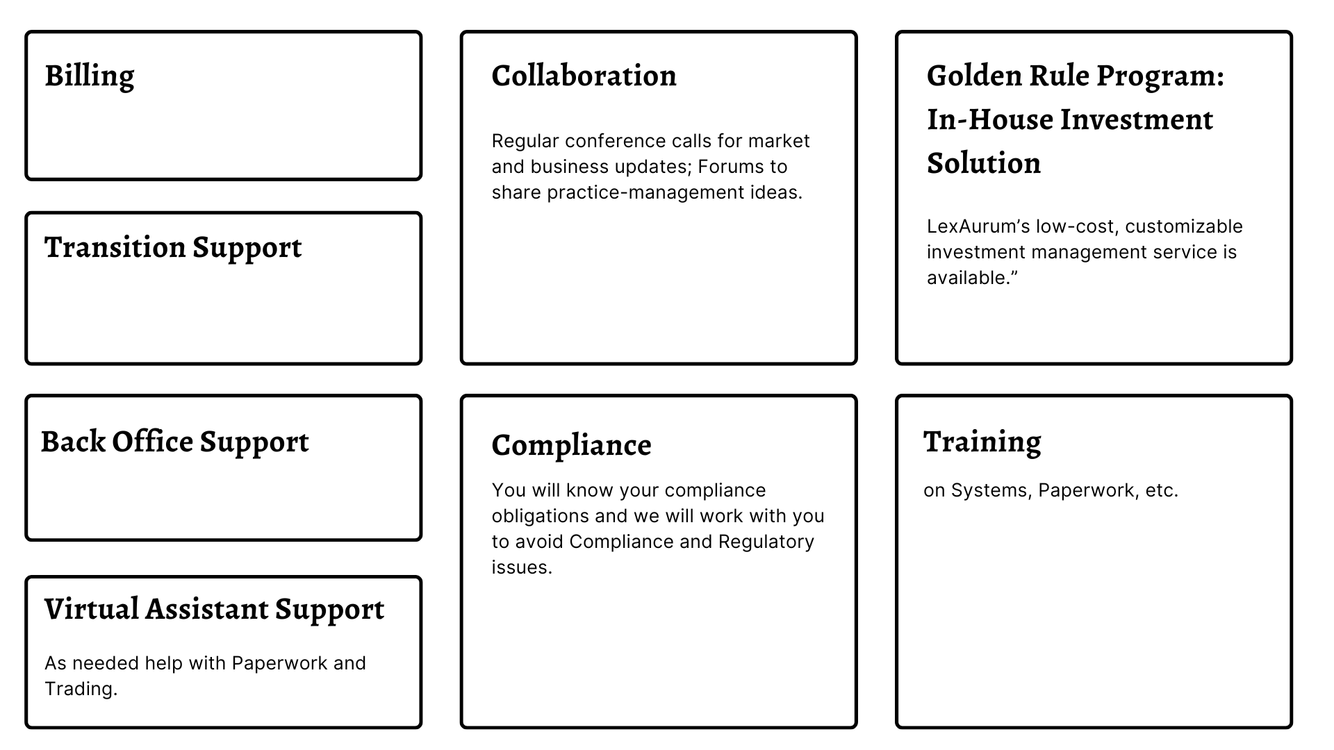 For Advisors — LexAurum Advisors, LLC