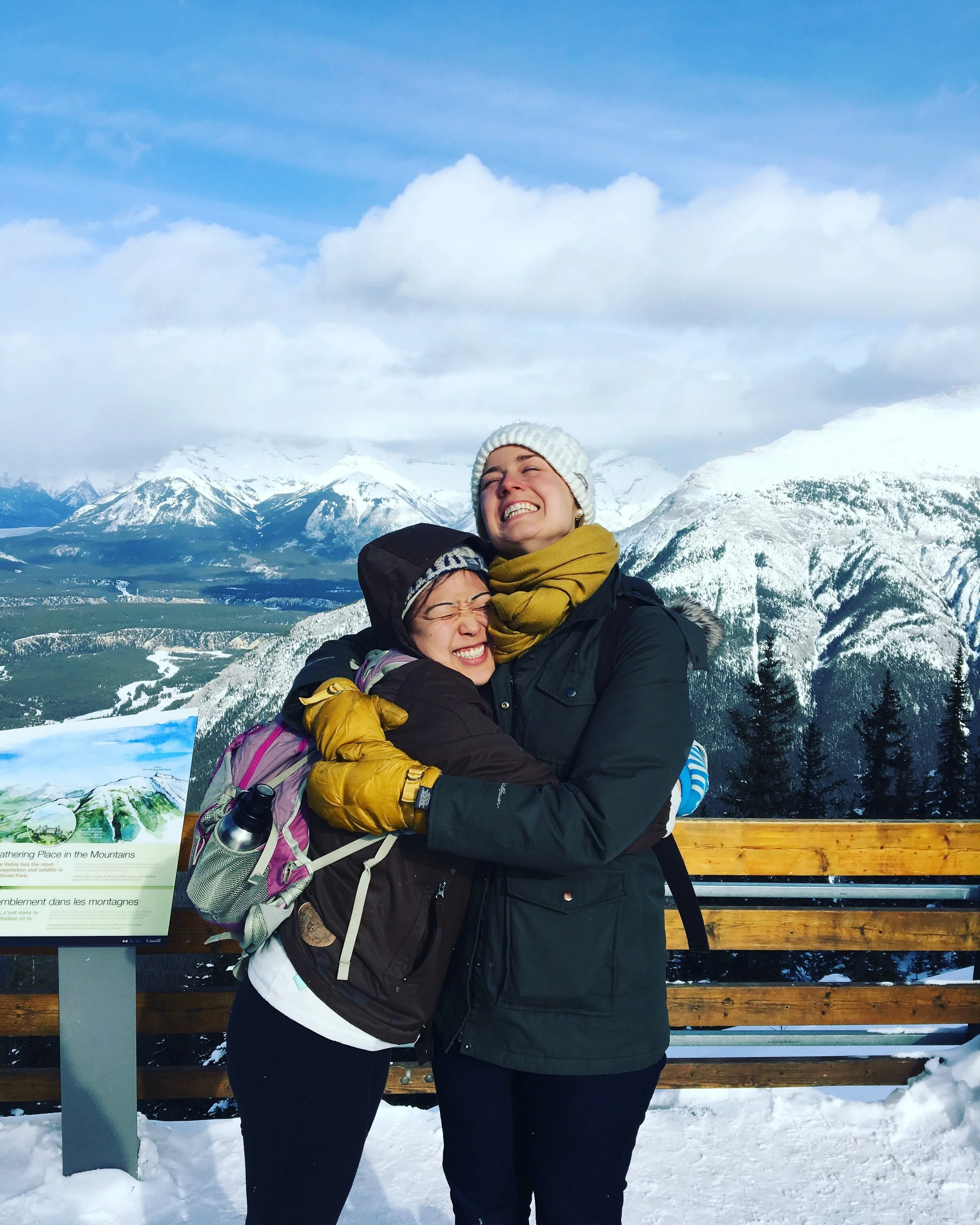 atop Sulphur Mountain!