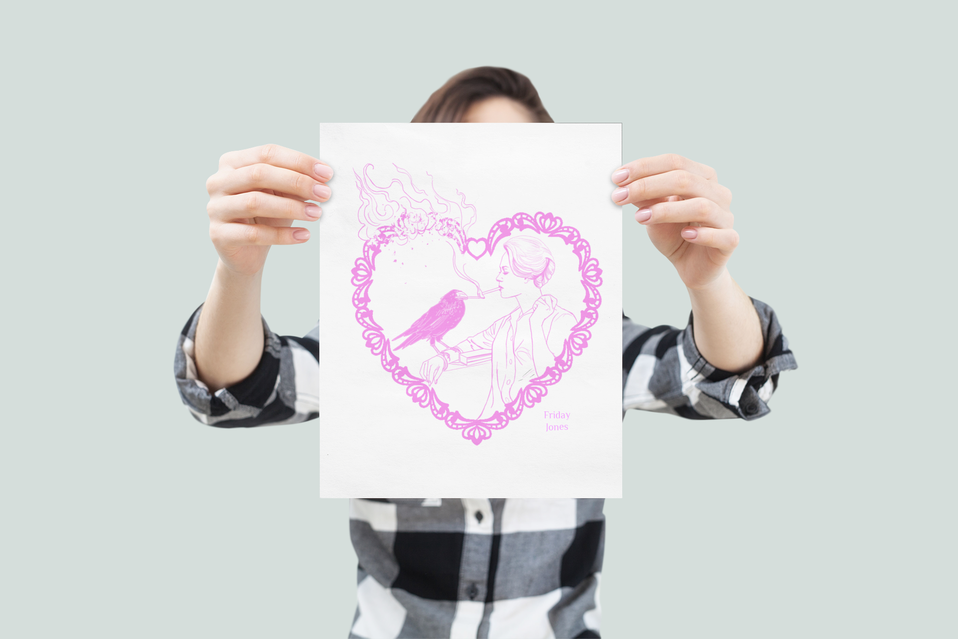 "Gotta Match?" Pink Print Premium Matte Paper Poster