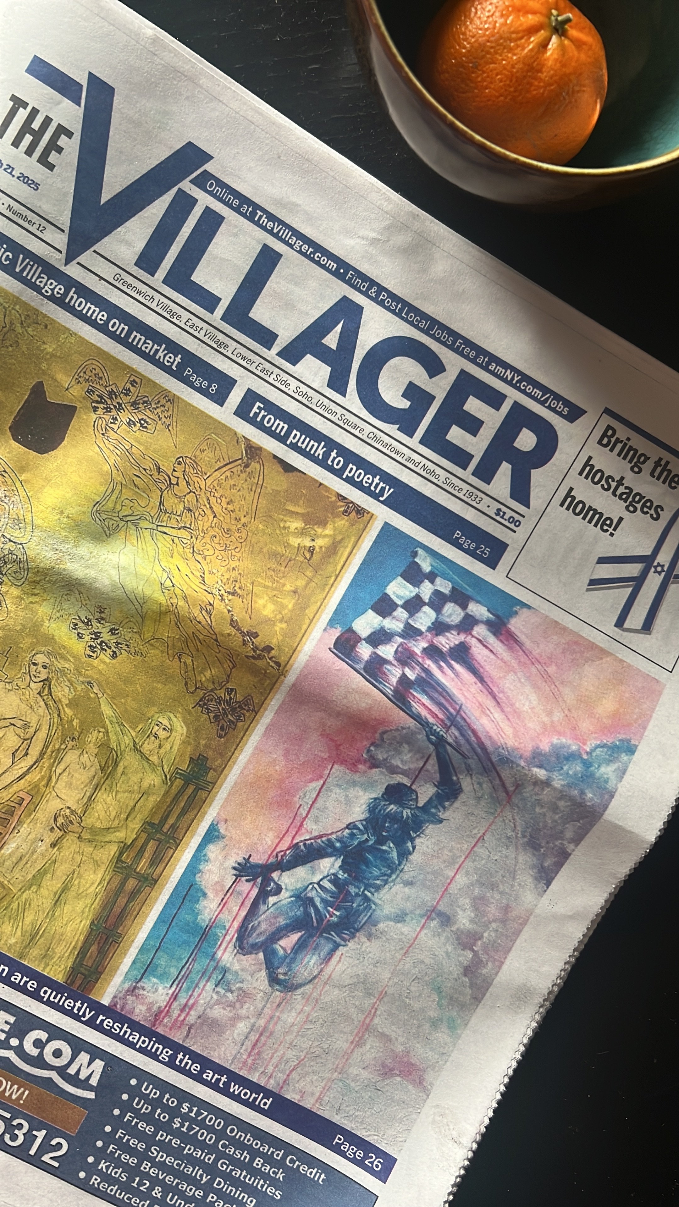 Friday Jones' painting "Go Go, Girl" featured in press