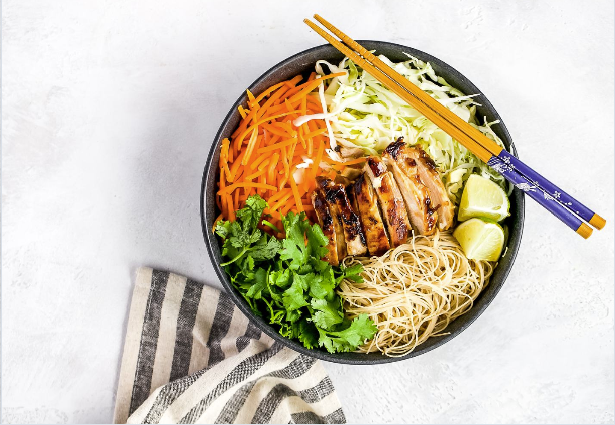 Recipe of the Month - April 2026:  Lemongrass Chicken Vermicelli Bowl