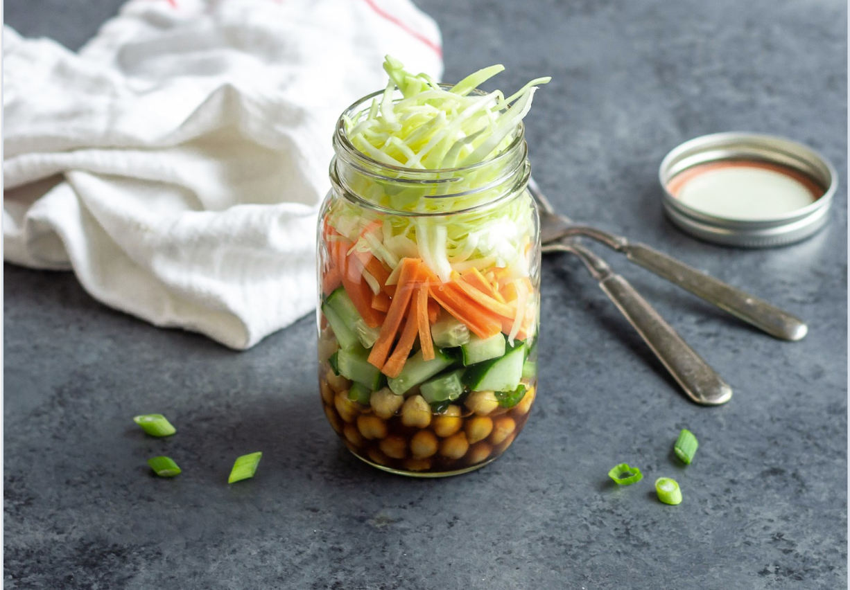 Recipe of the Month - July 2026:  Sesame Chicken Mason Jar Salad
