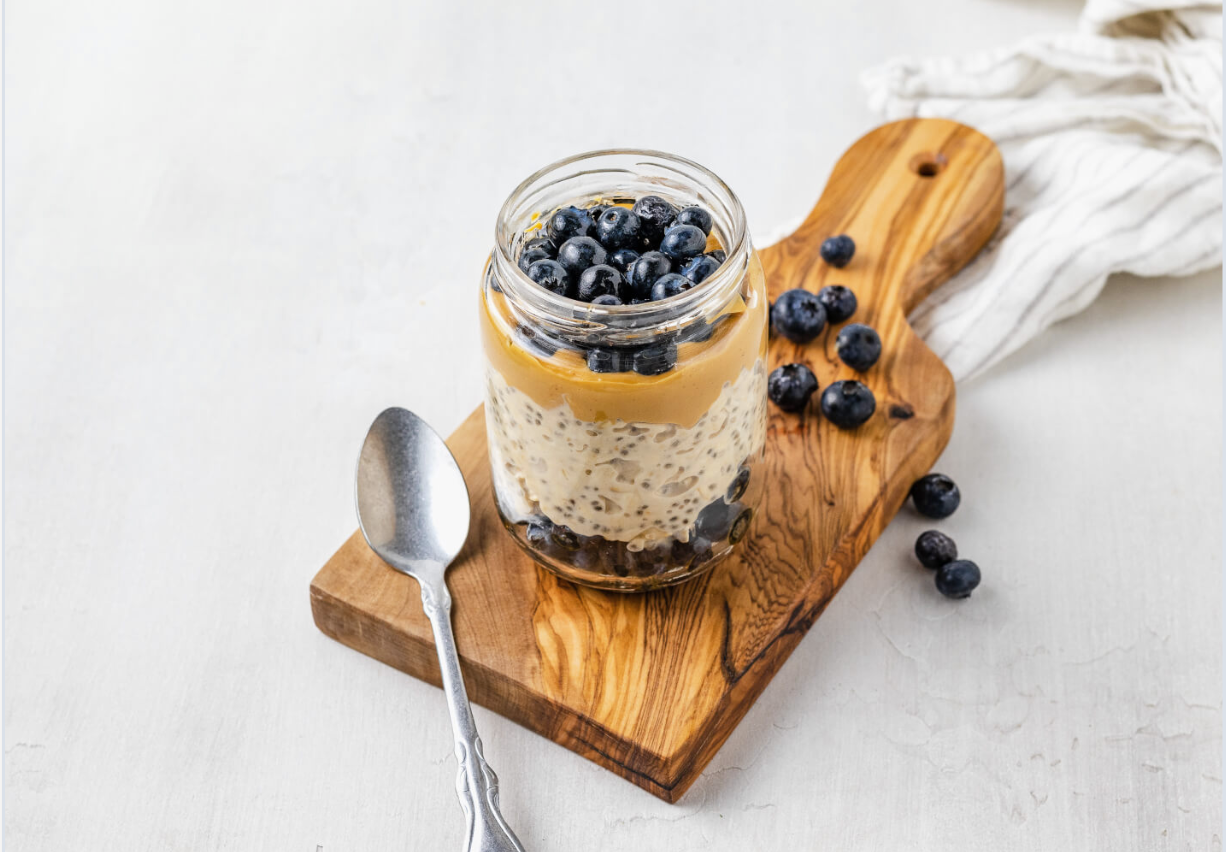Recipe of the Month - October 2026: Peanut Butter Blueberry Chia Oats