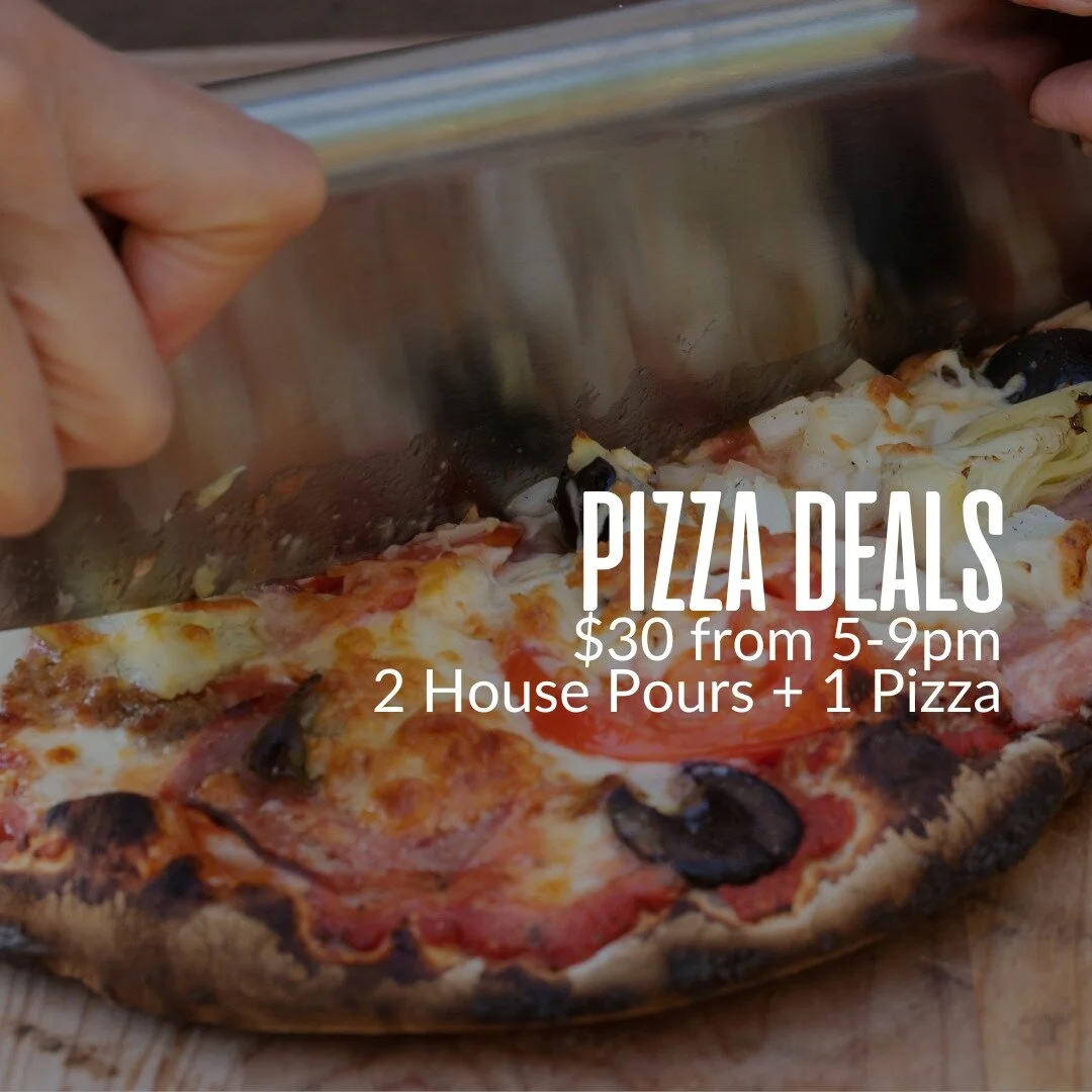 Happy Hour Specials are all the more enticing with our pizza deal 🍕
One pizza and two happy hour drinks for the happy price of $30. Pick from your classics: pepperoni, tropical, and vegetarian.

Only from 5 - 9PM!
Let us make your evening out easy ?