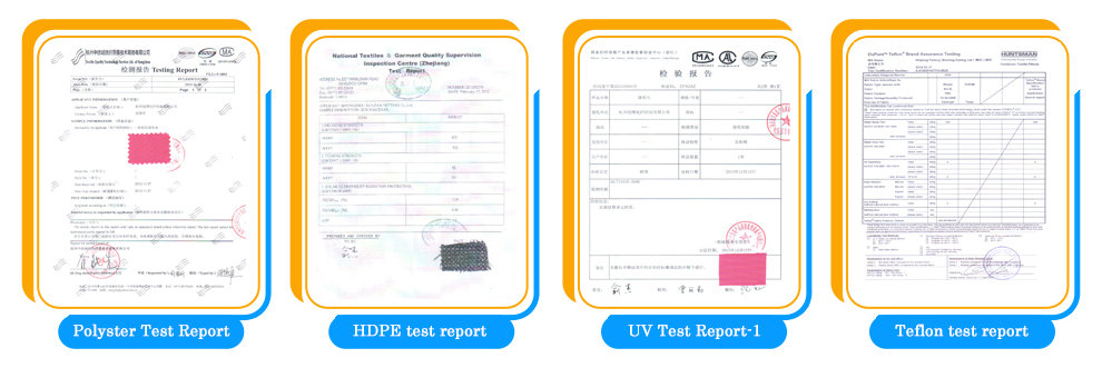 Sail Shades Thailand Material Certifications